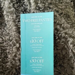 Victoria's Secret Promotional Card $30 off - expires April 16,26